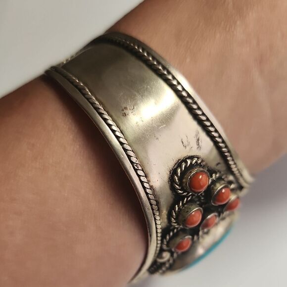 Silver Cuff Bracelet - Picture 5 of 8